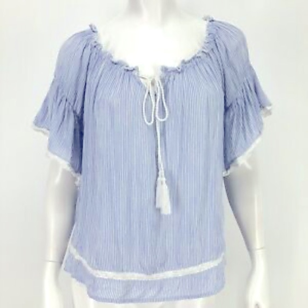 3/$20 American Eagle peasant striped blouse